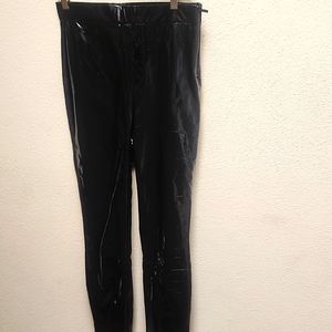 Zara Black Shiny Pants Size 28